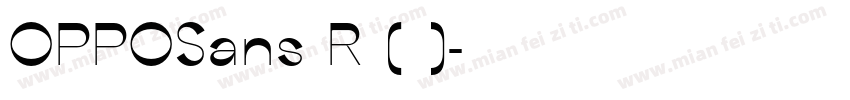 OPPOSans R (正文)字体转换